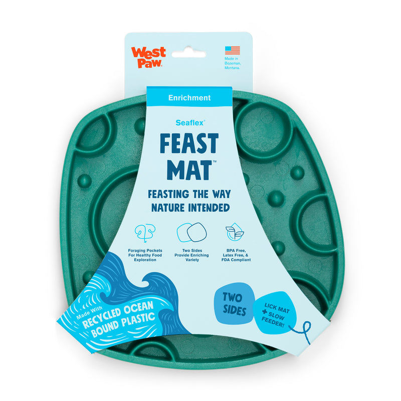 West Paw Feast Mat Bubbles Kelp