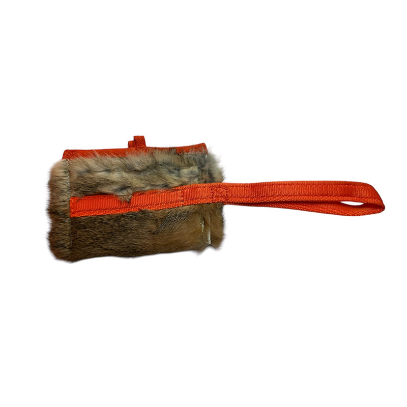 Rabbit Fur Treat Pouch with Handle