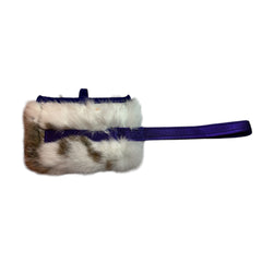 Rabbit Fur Treat Pouch with Handle