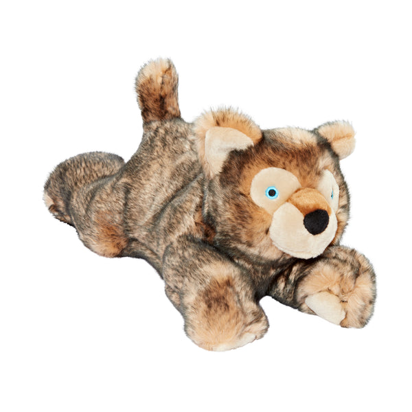 Fluff & Tuff Tiger Bone Plush Dog Toys